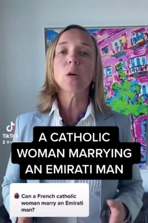 A catholic woman marrying an emirati man